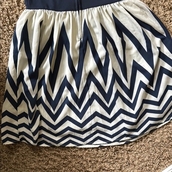 Xhilaration Blue Fit and Flare Mini Dress Sleeveless - Picture 7 of 8